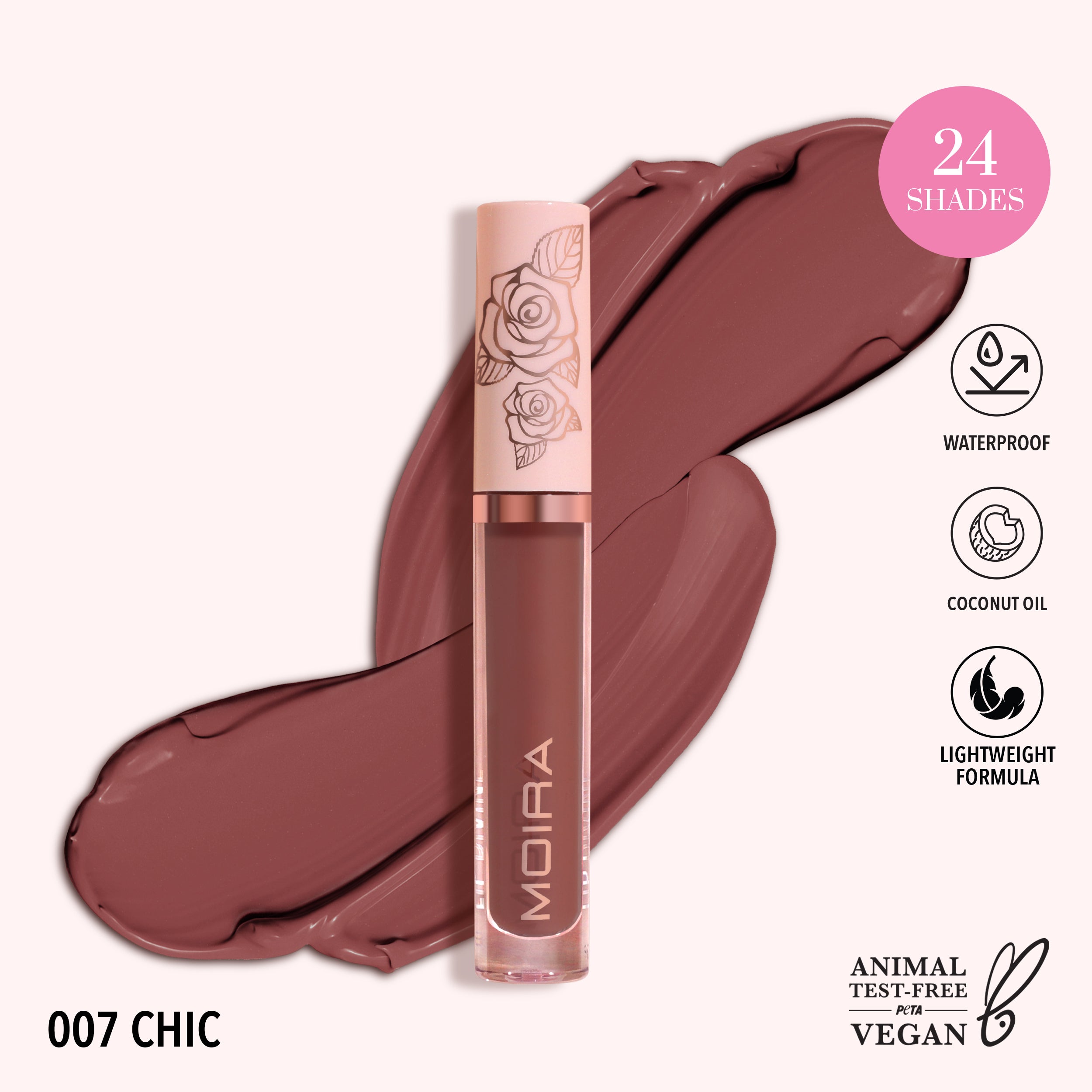 Lip Divine Liquid Lipstick (007, Chic)