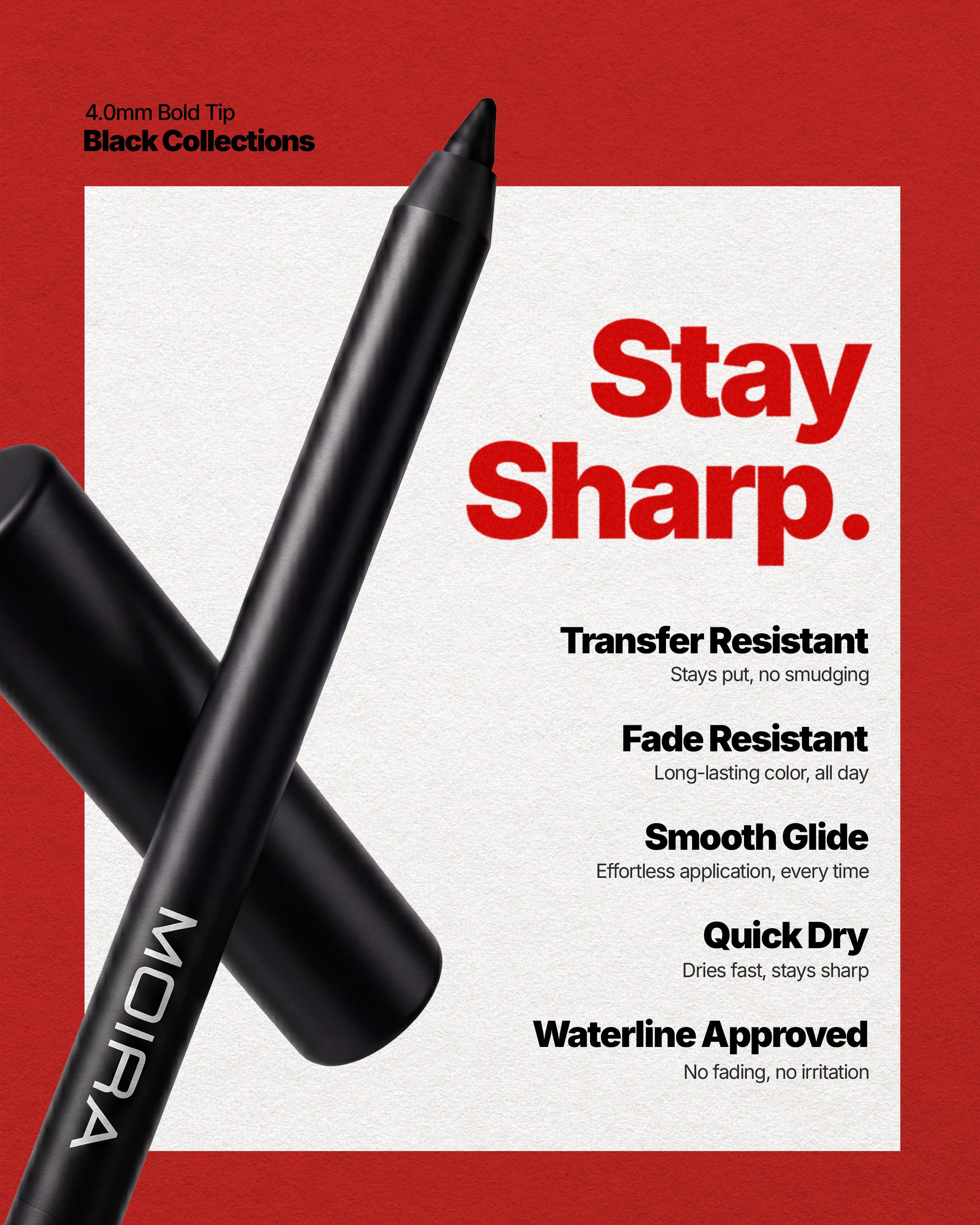 24HR Bold Gel Liner (001, Black)