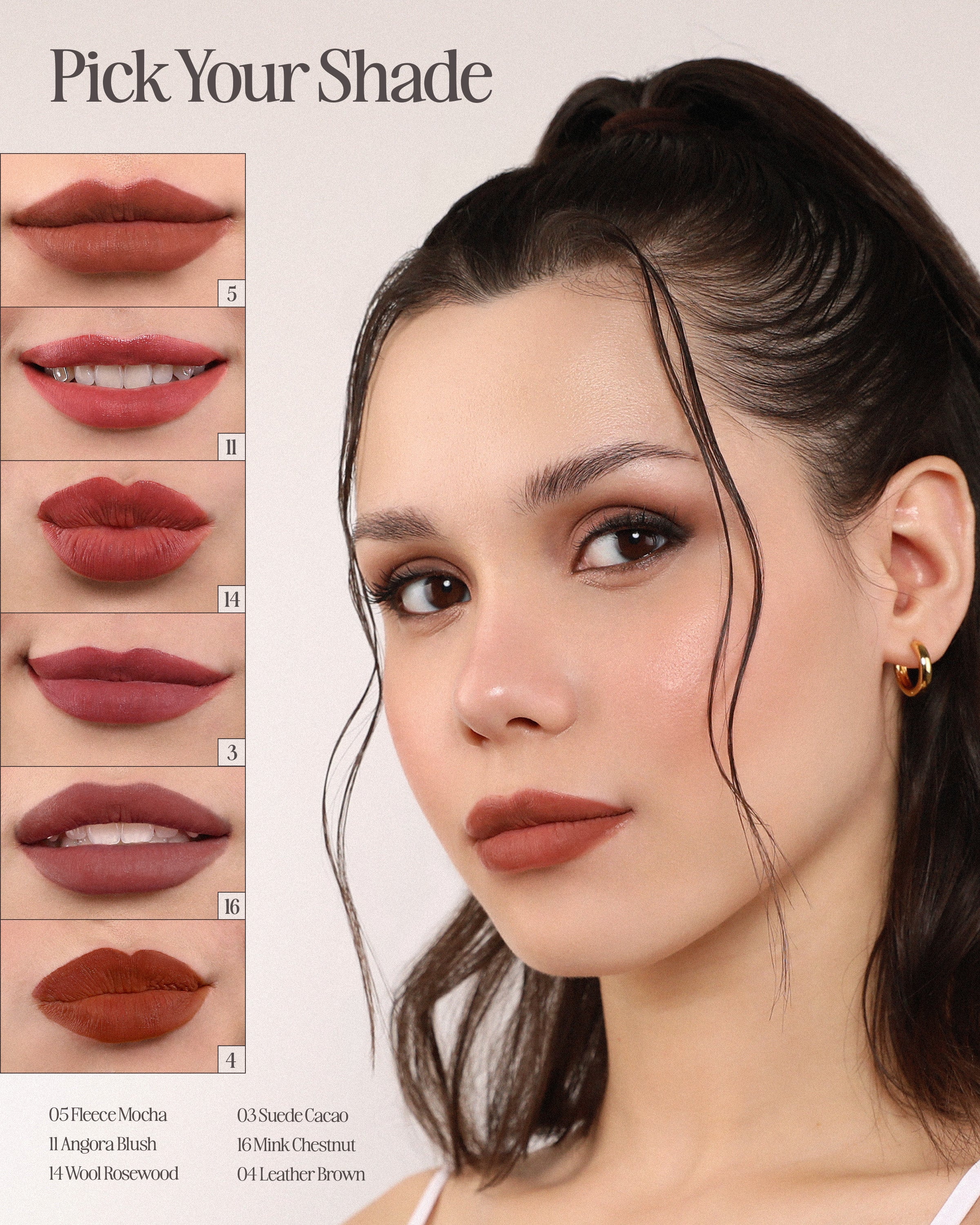 Cushion Kiss Lip Cream (014, Wool Rosewood)
