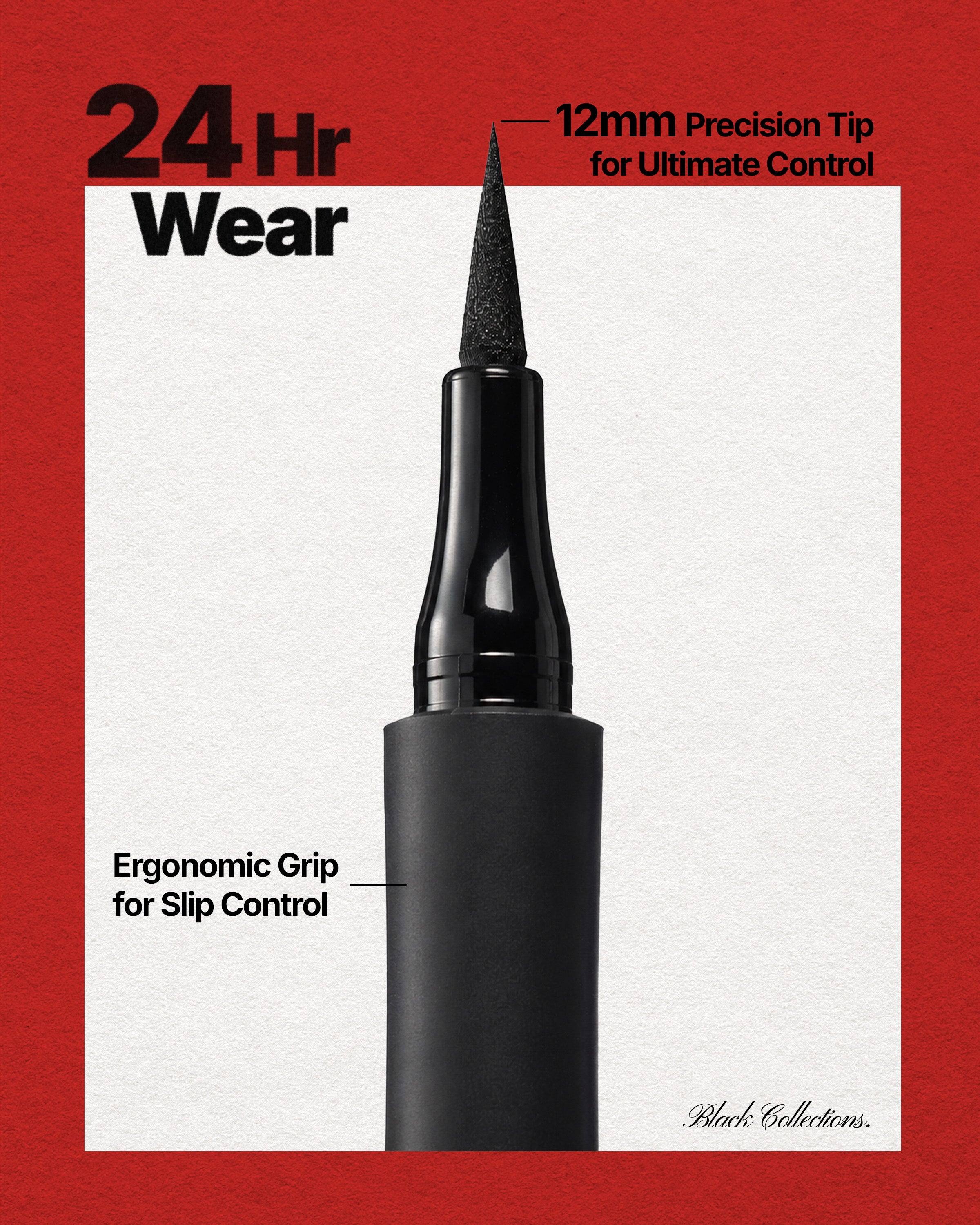 24HR Pro Tip Ink Liner (001, Black)