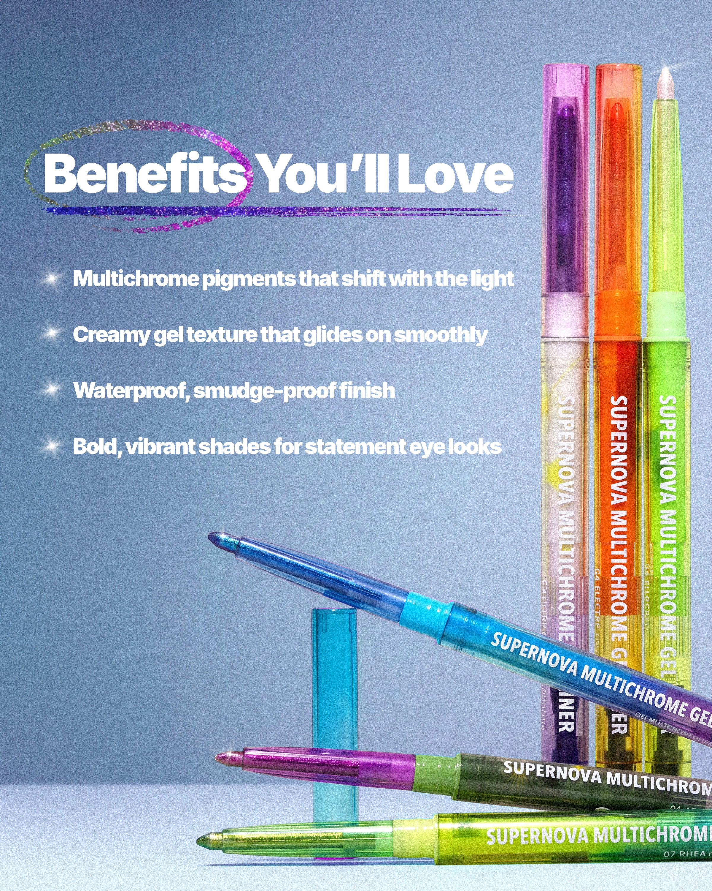 Supernova Multichrome Gel Liner (001, Atlas)