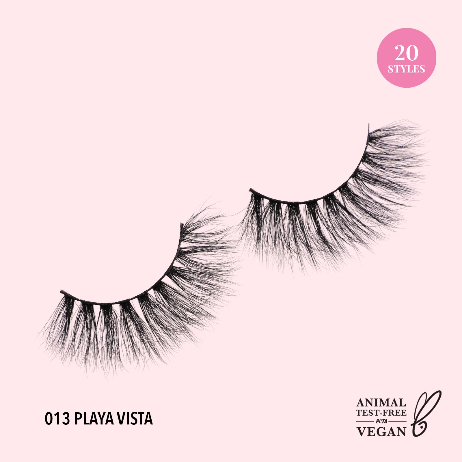 3D Effect Bionic Vegan Faux Mink Lashes (013, Playa Vista)