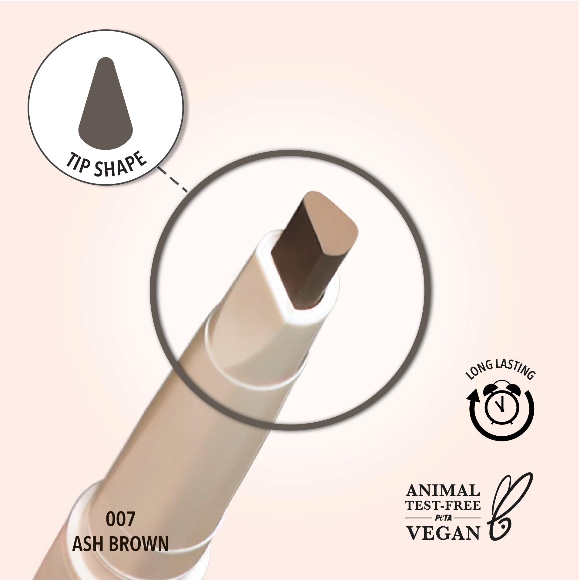 Angled Brow Pencil (007, Ash Brown)