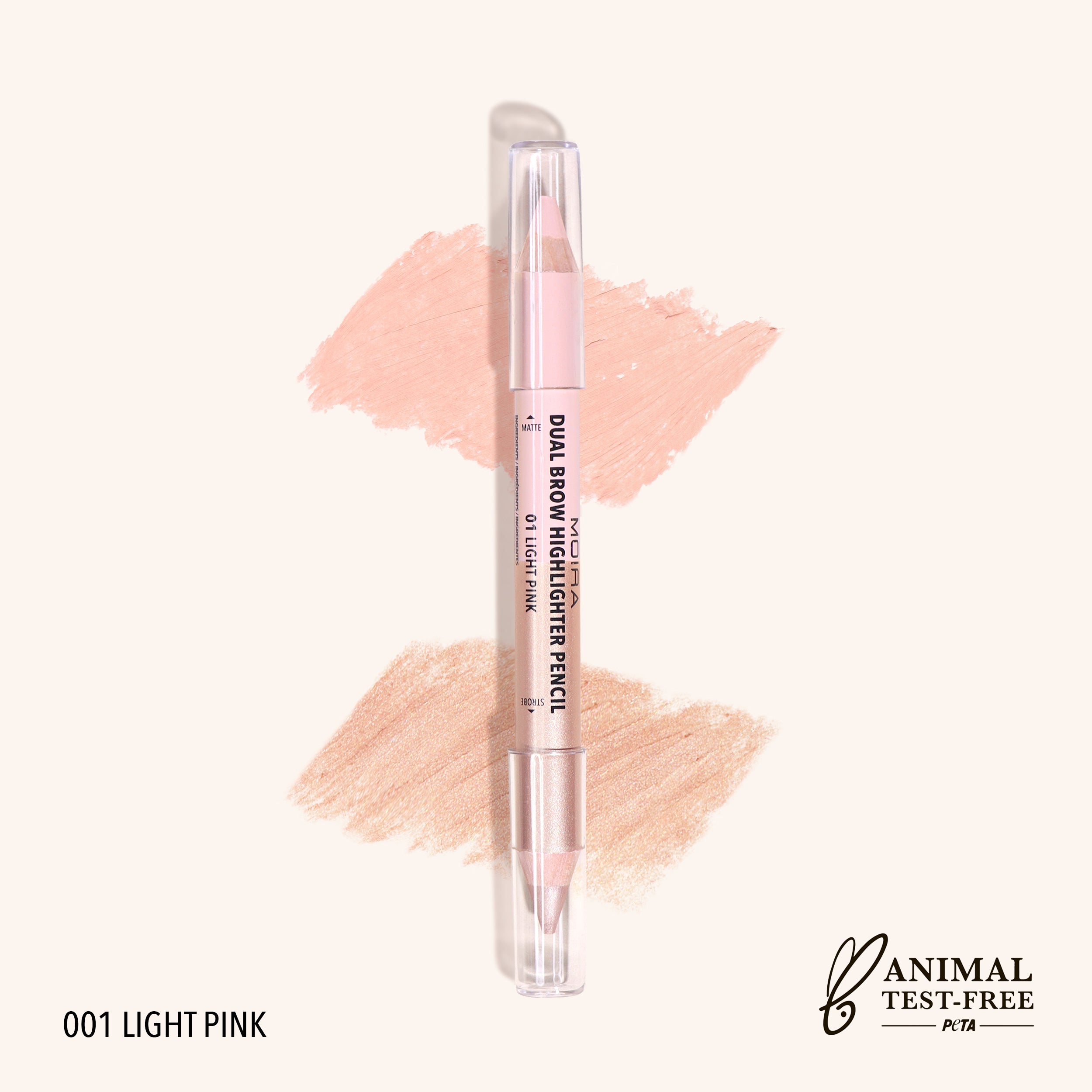 Dual Brow Highlighter Pencil (001, Light Pink)