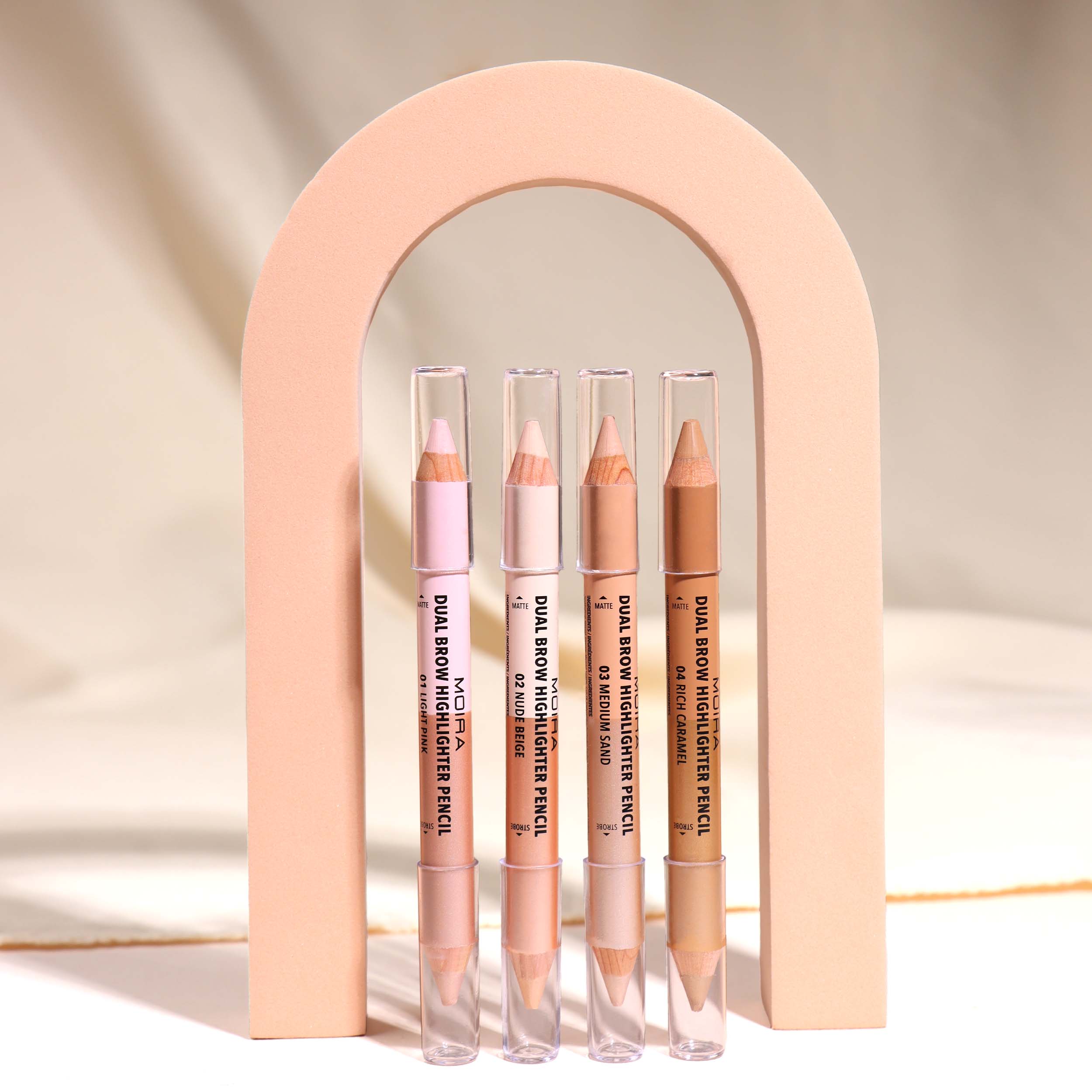 Dual Brow Highlighter Pencil (001, Light Pink)