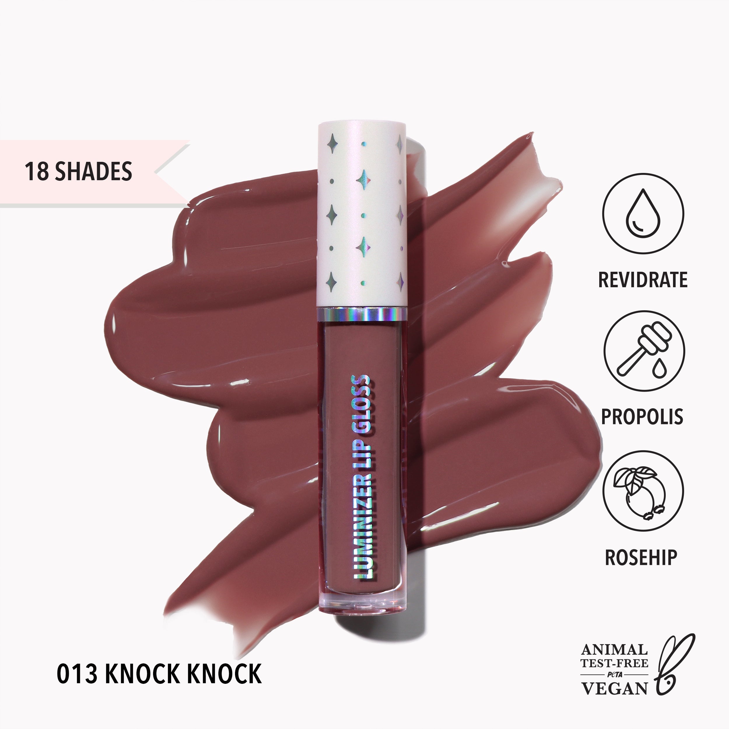 Luminizer Lip Gloss (013, Knock-Knock)