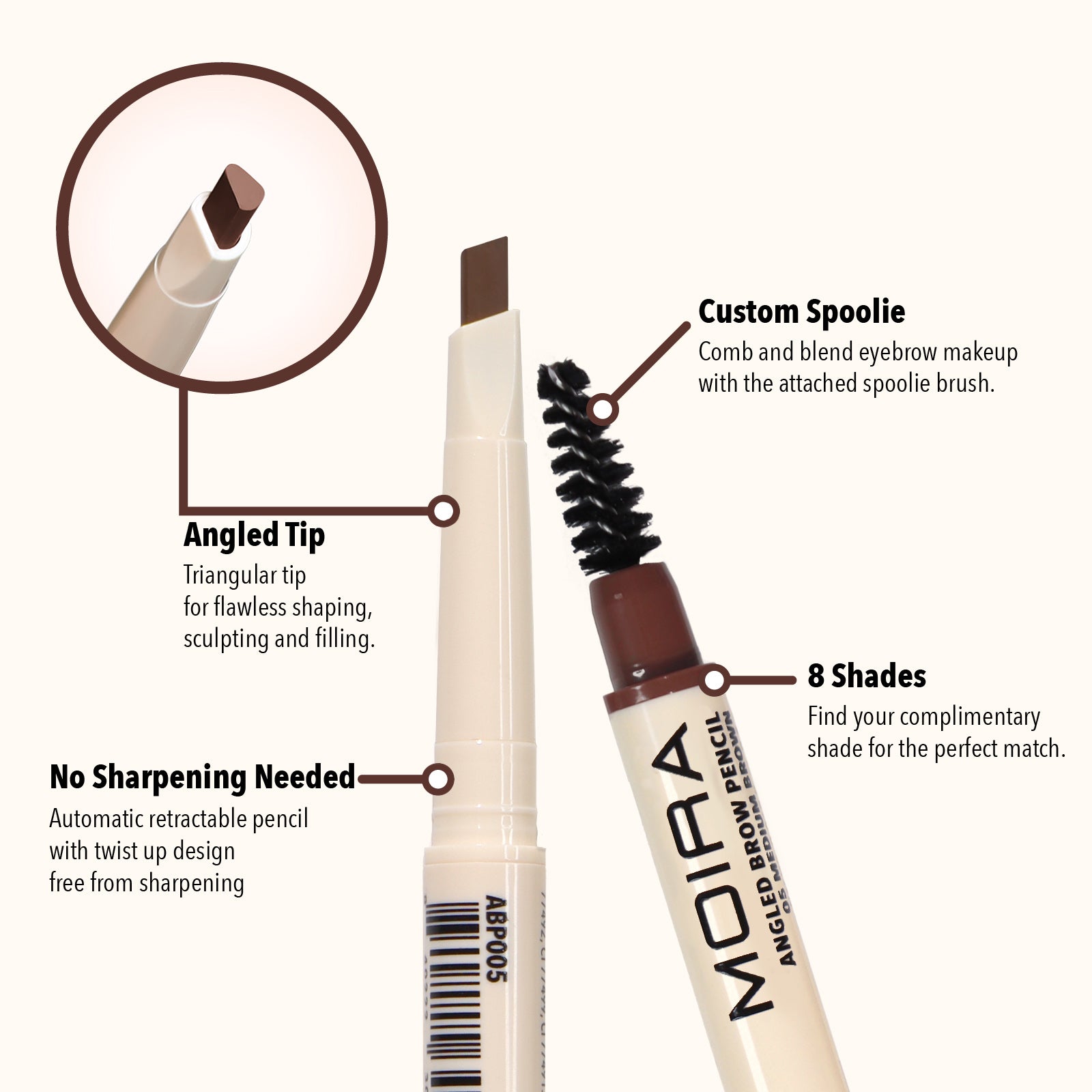 Angled Brow Pencil (005, Medium Brown)