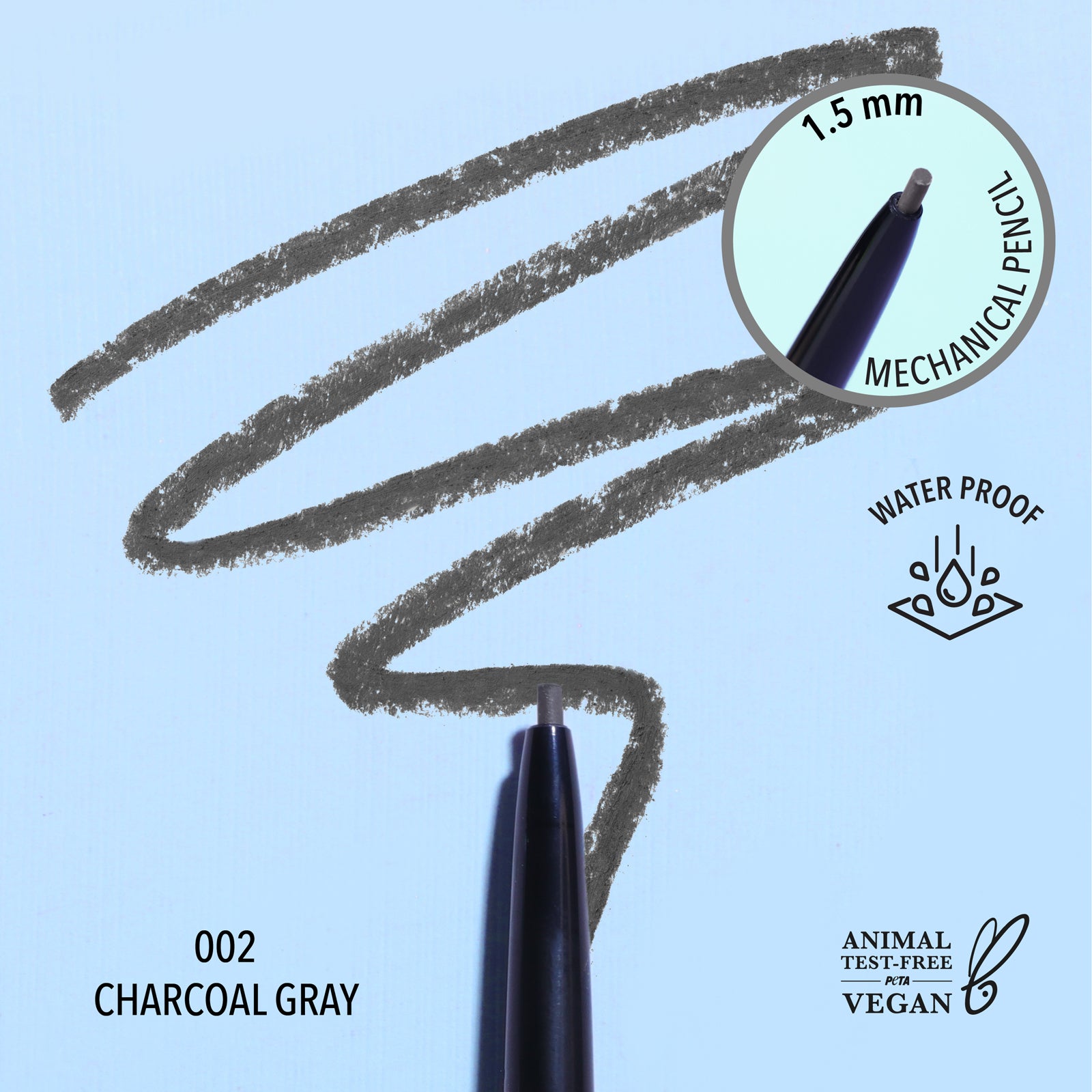 1.5MM Undeniable Gel Liner (002, Charcoal Gray)