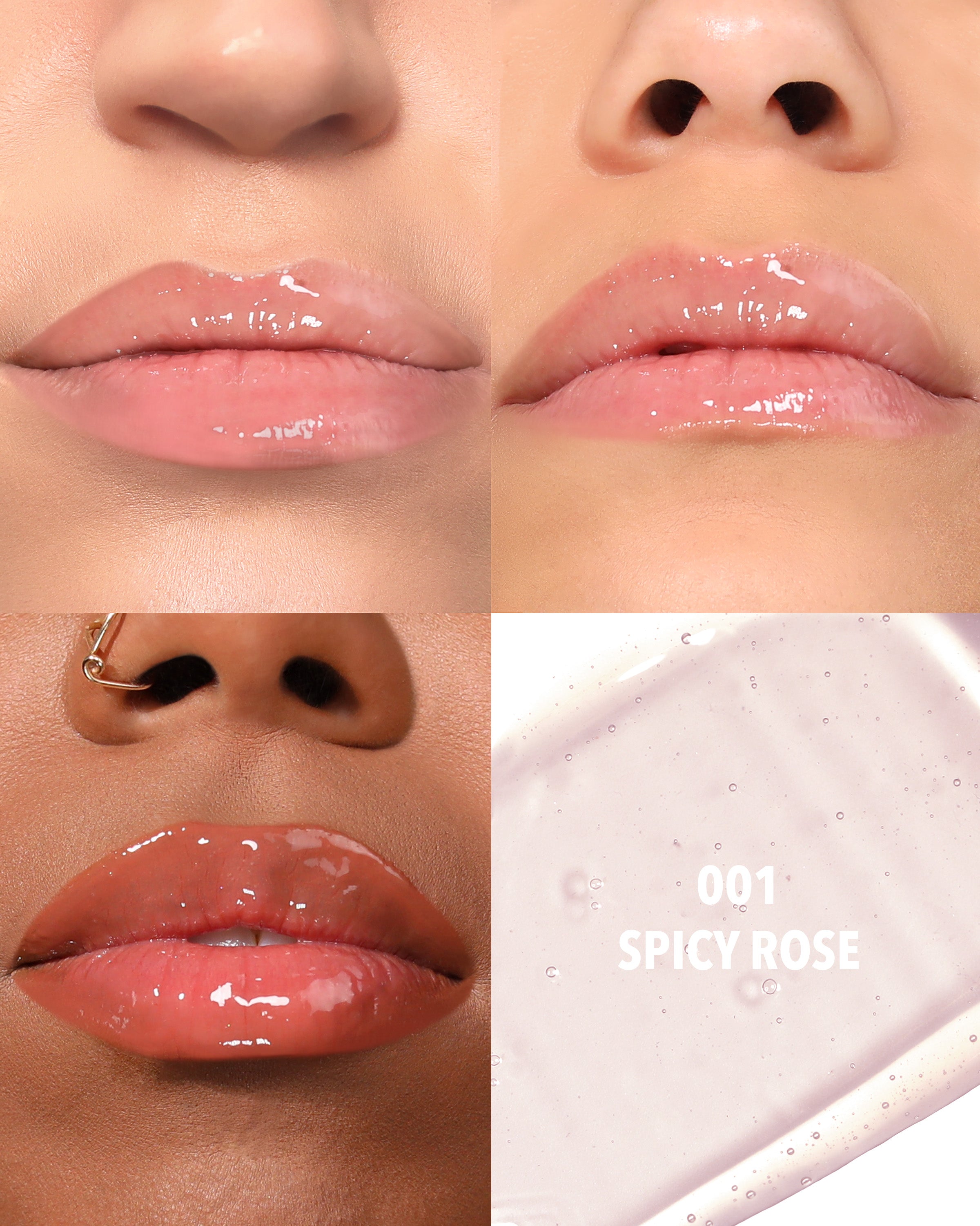 Lip Glaze Oil Plumper (001, Spicy Rose)