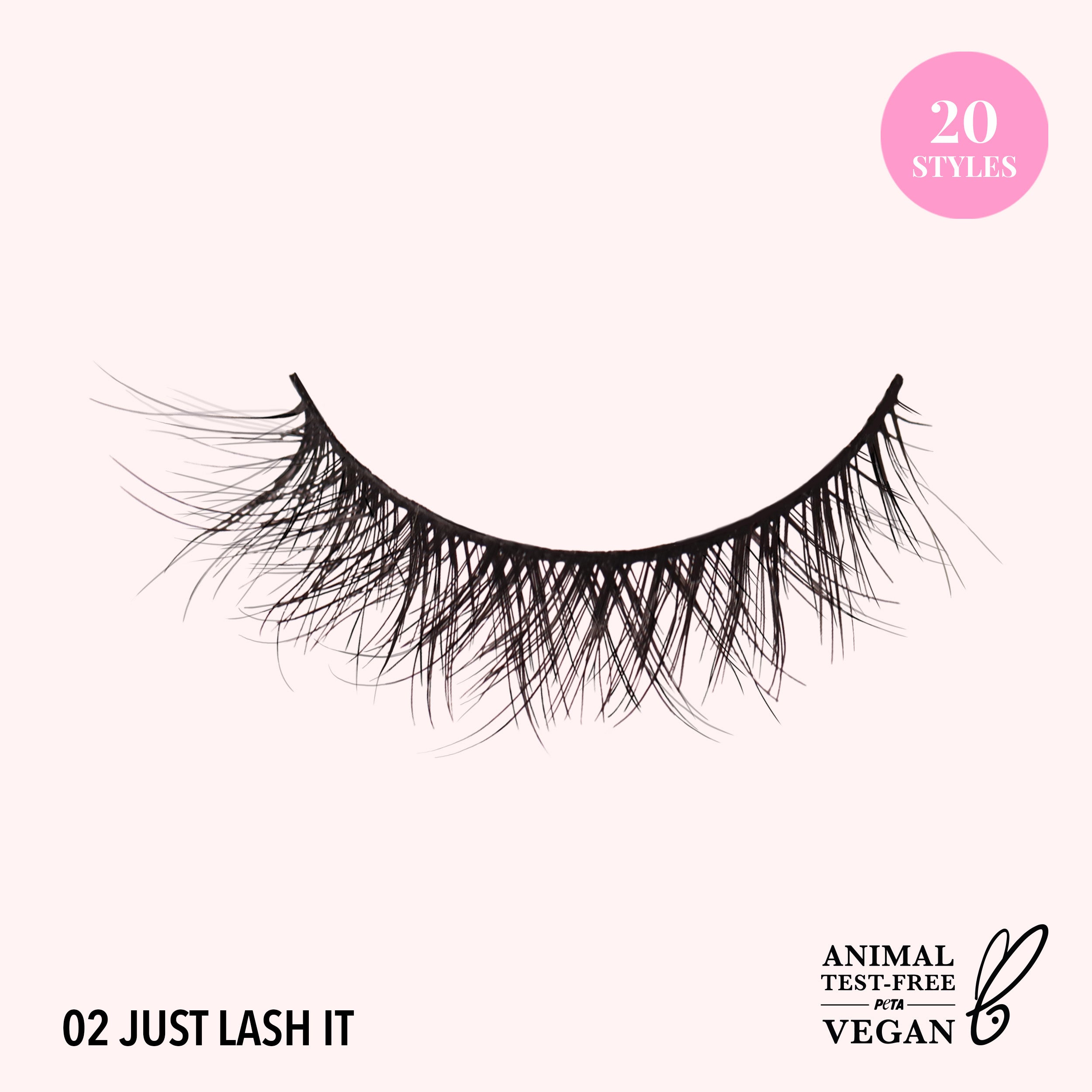 Natural Effect Bionic Vegan Faux Lashes (002, Just Lash It)