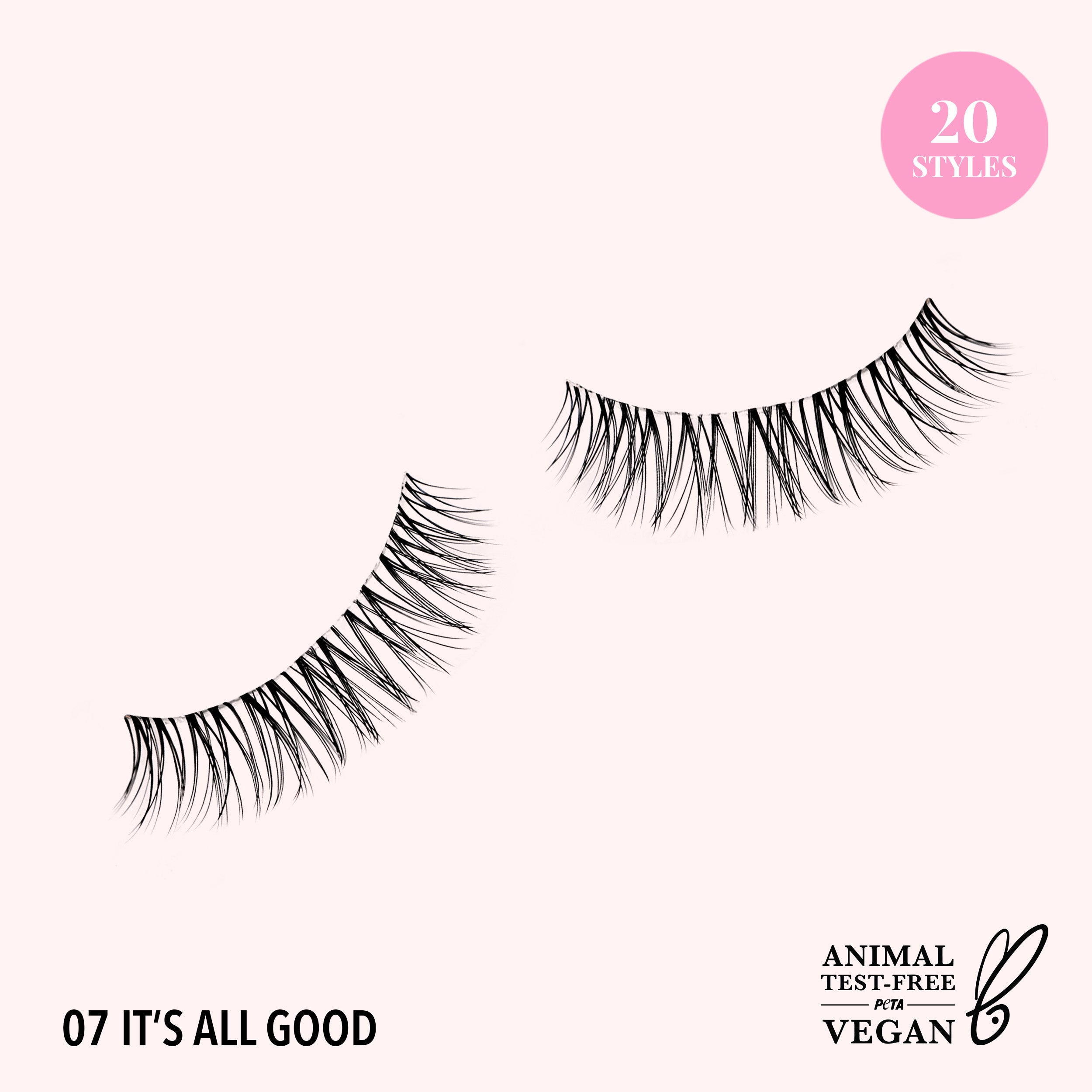 Natural Effect Bionic Vegan Faux Lashes (007, It's All good)