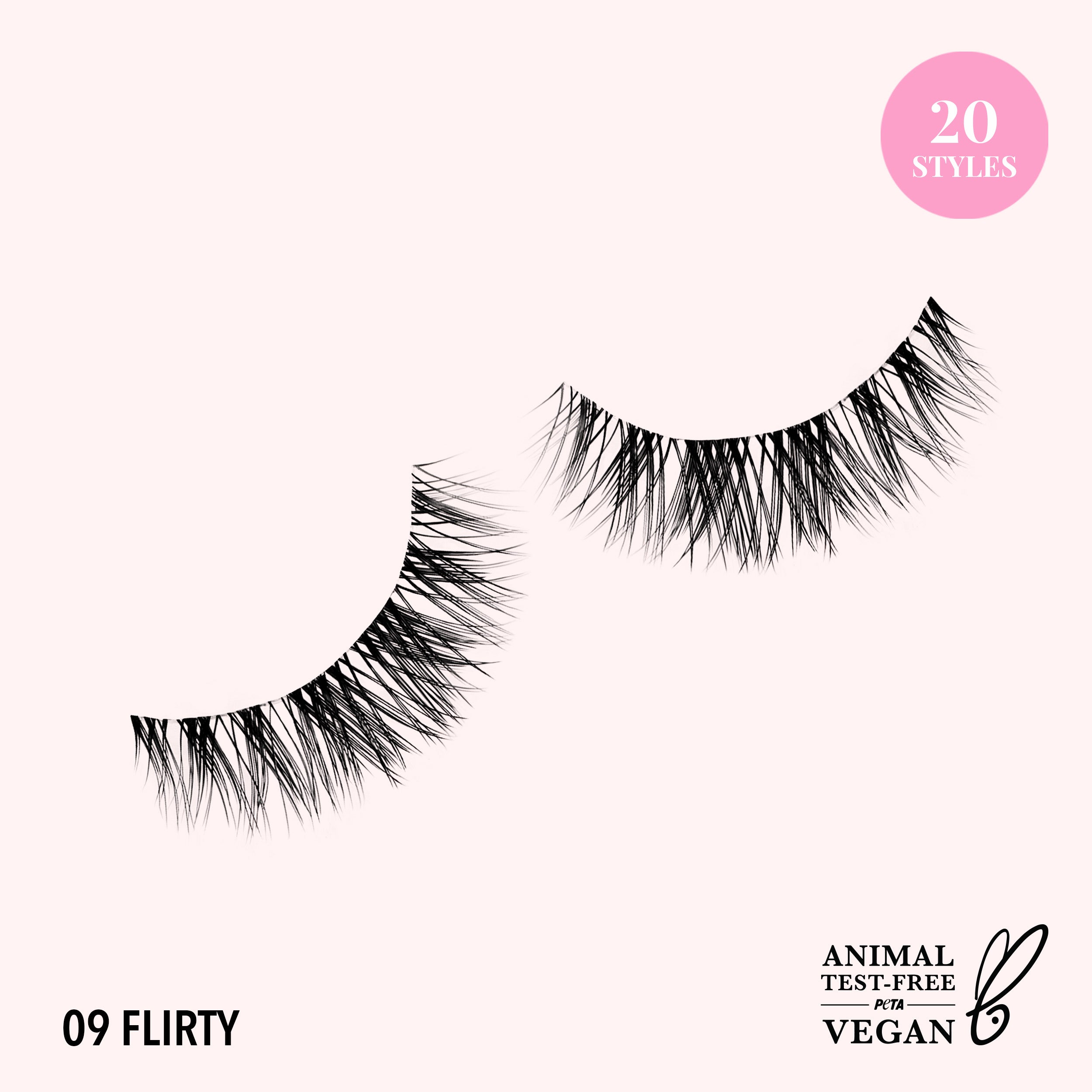 Natural Effect Bionic Vegan Faux Lashes (009, Flirty)