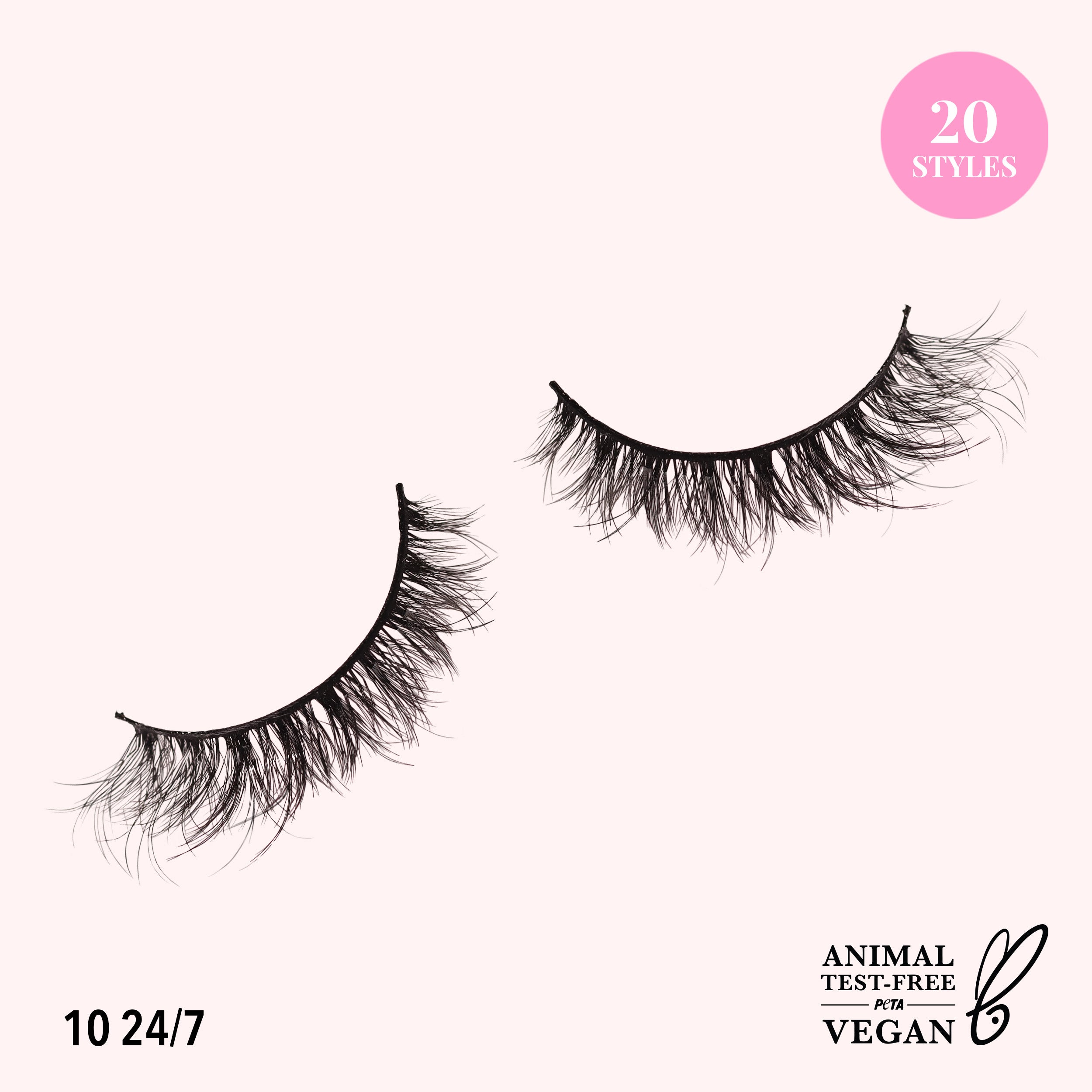 Natural Effect Bionic Vegan Faux Lashes (010, 24/7)