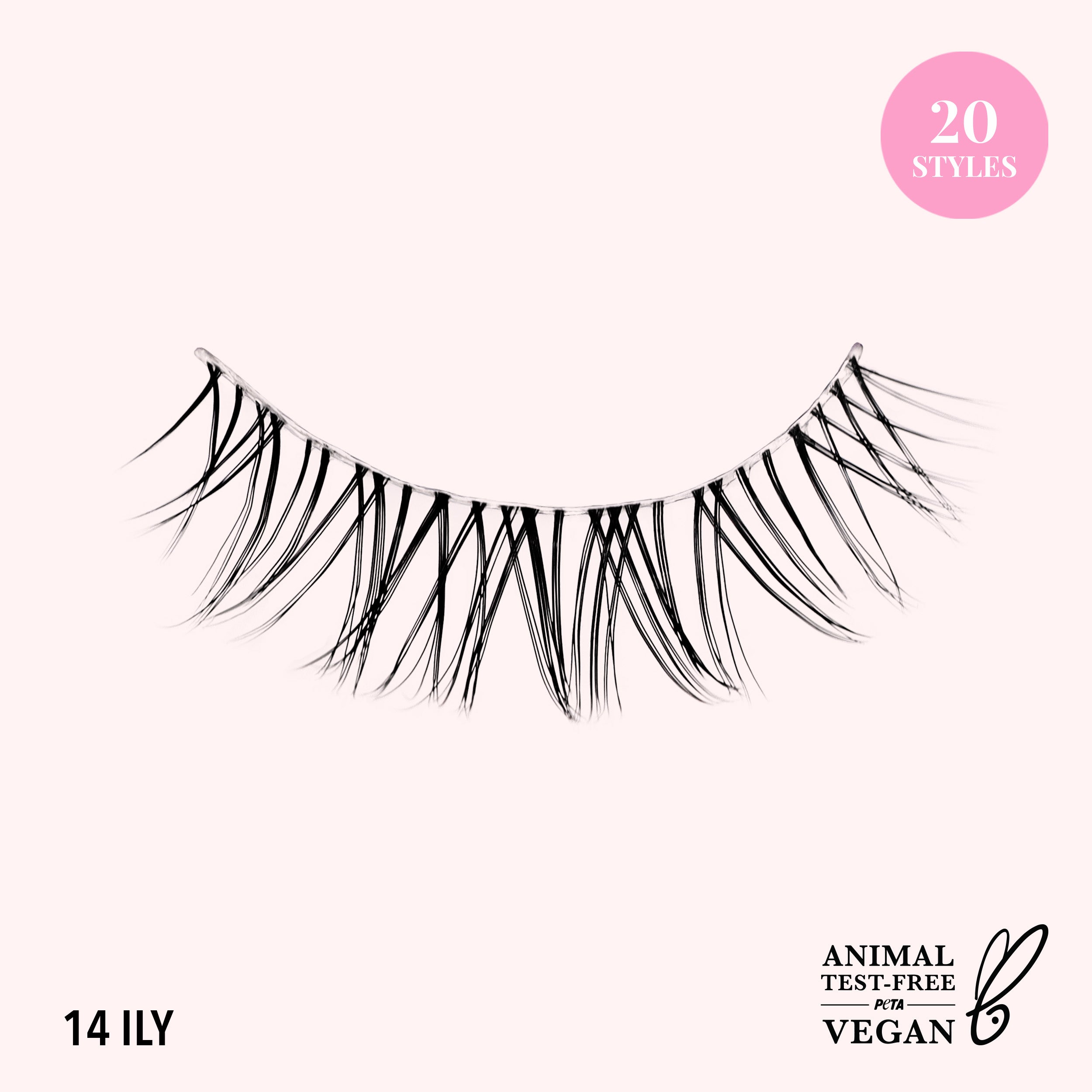 Natural Effect Bionic Vegan Faux Lashes (014, ILY)