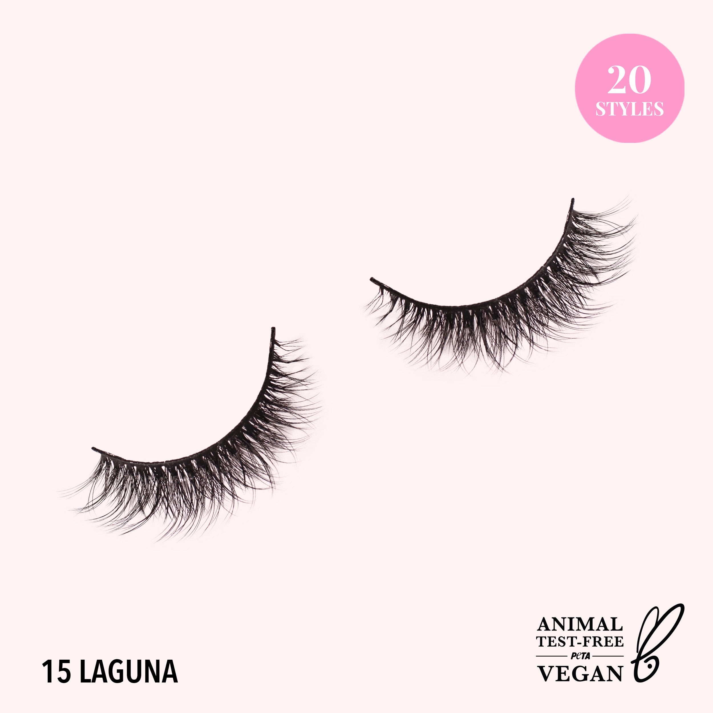 Natural Effect Bionic Vegan Faux Lashes (015, Laguna)