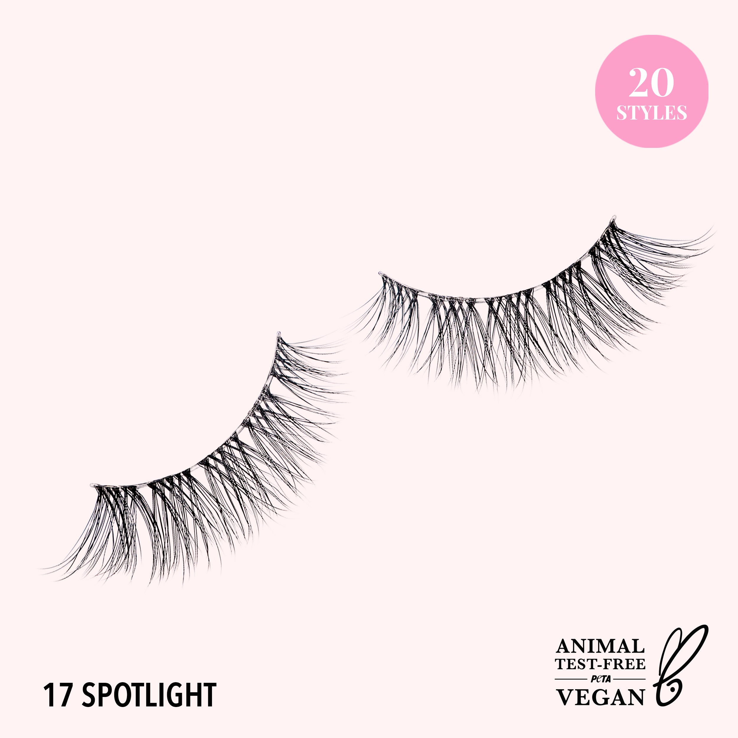 Natural Effect Bionic Vegan Faux Lashes (017, Spotlight)