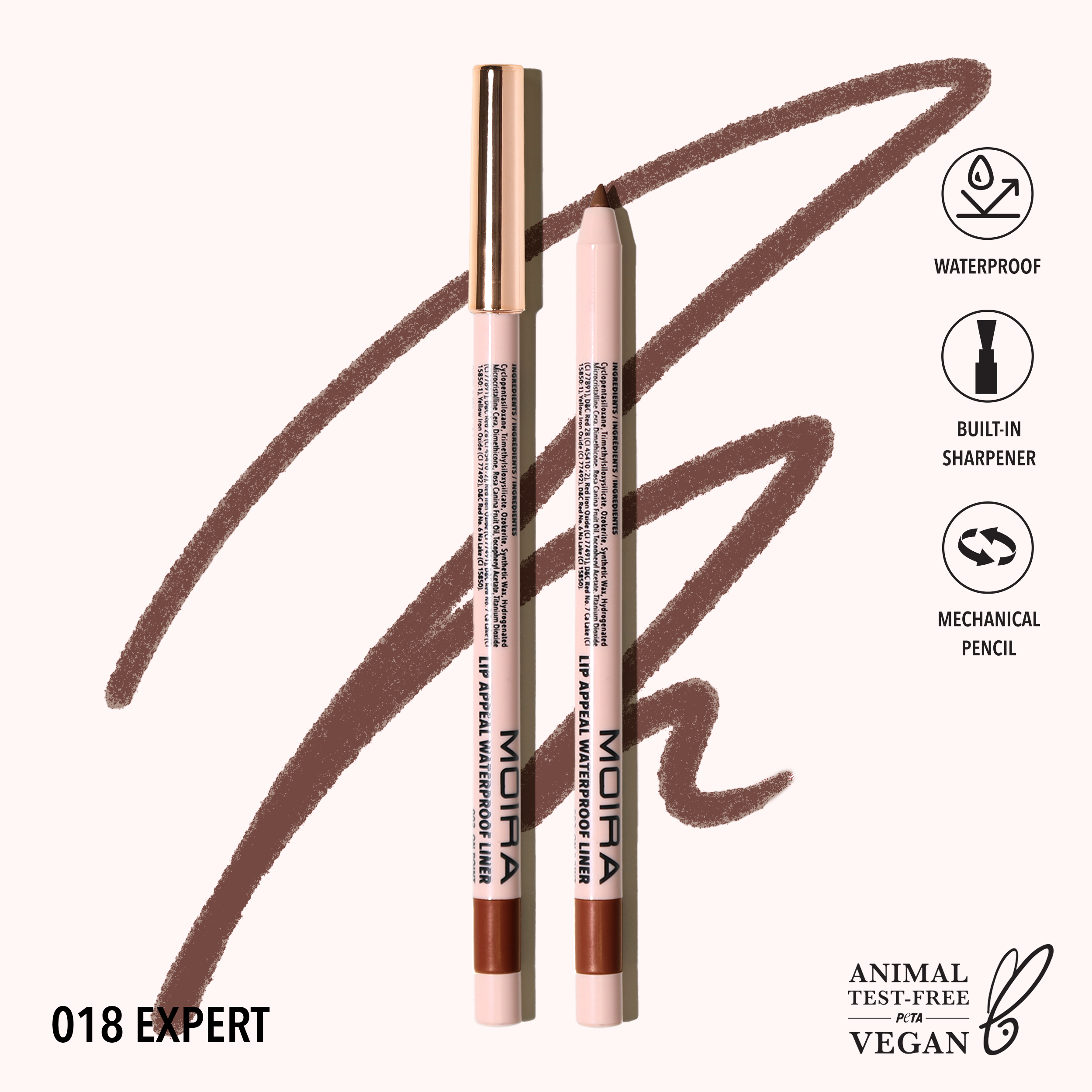 Lip Appeal Waterproof Liner (018, Expert)