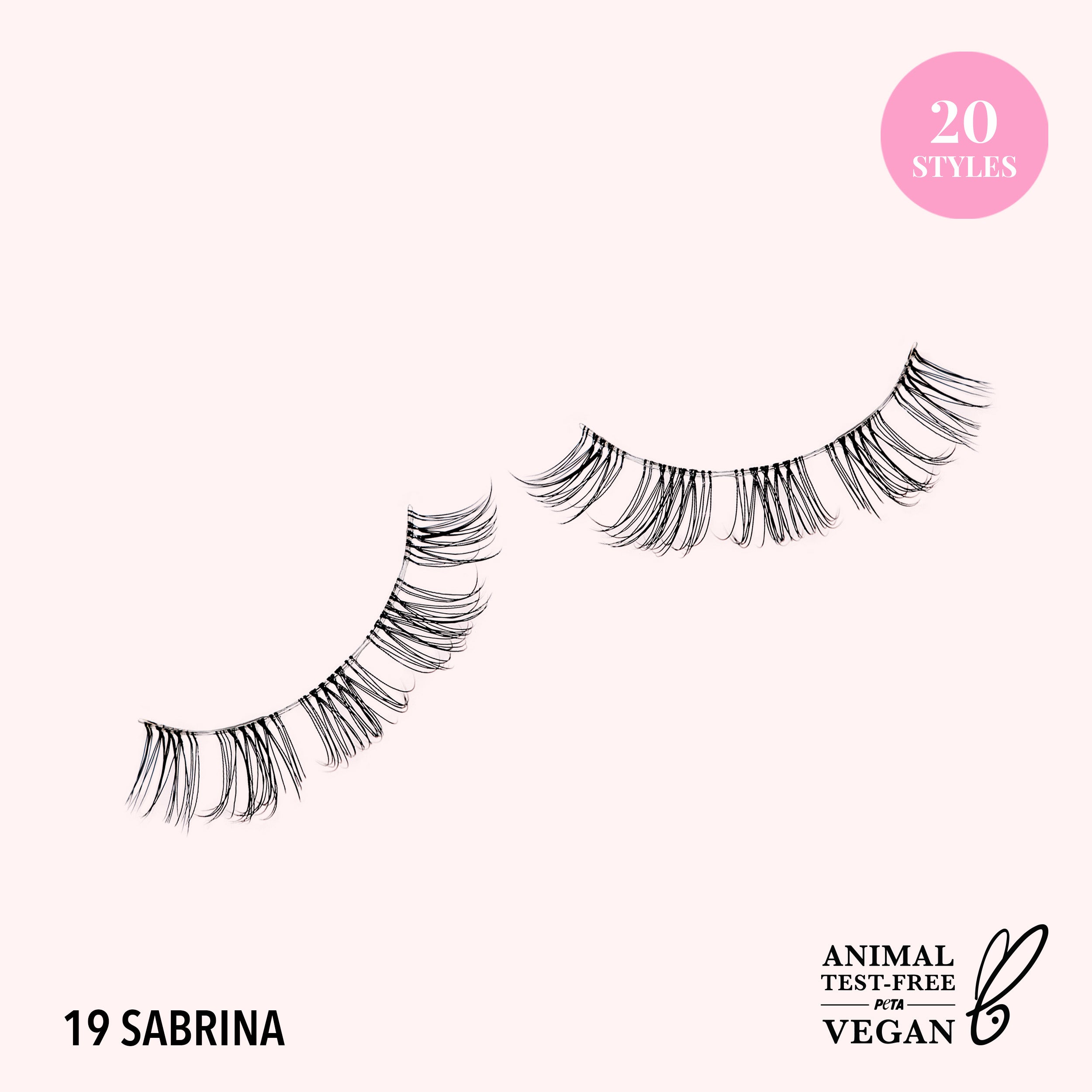 Natural Effect Bionic Vegan Faux Lashes (019, Sabrina)