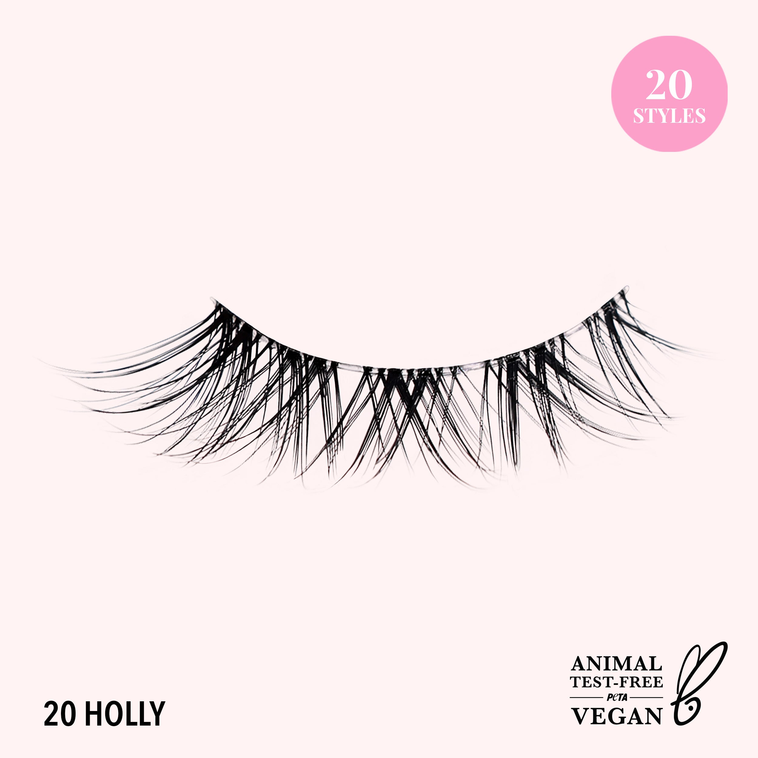 Natural Effect Bionic Vegan Faux Lashes (020, Holly)