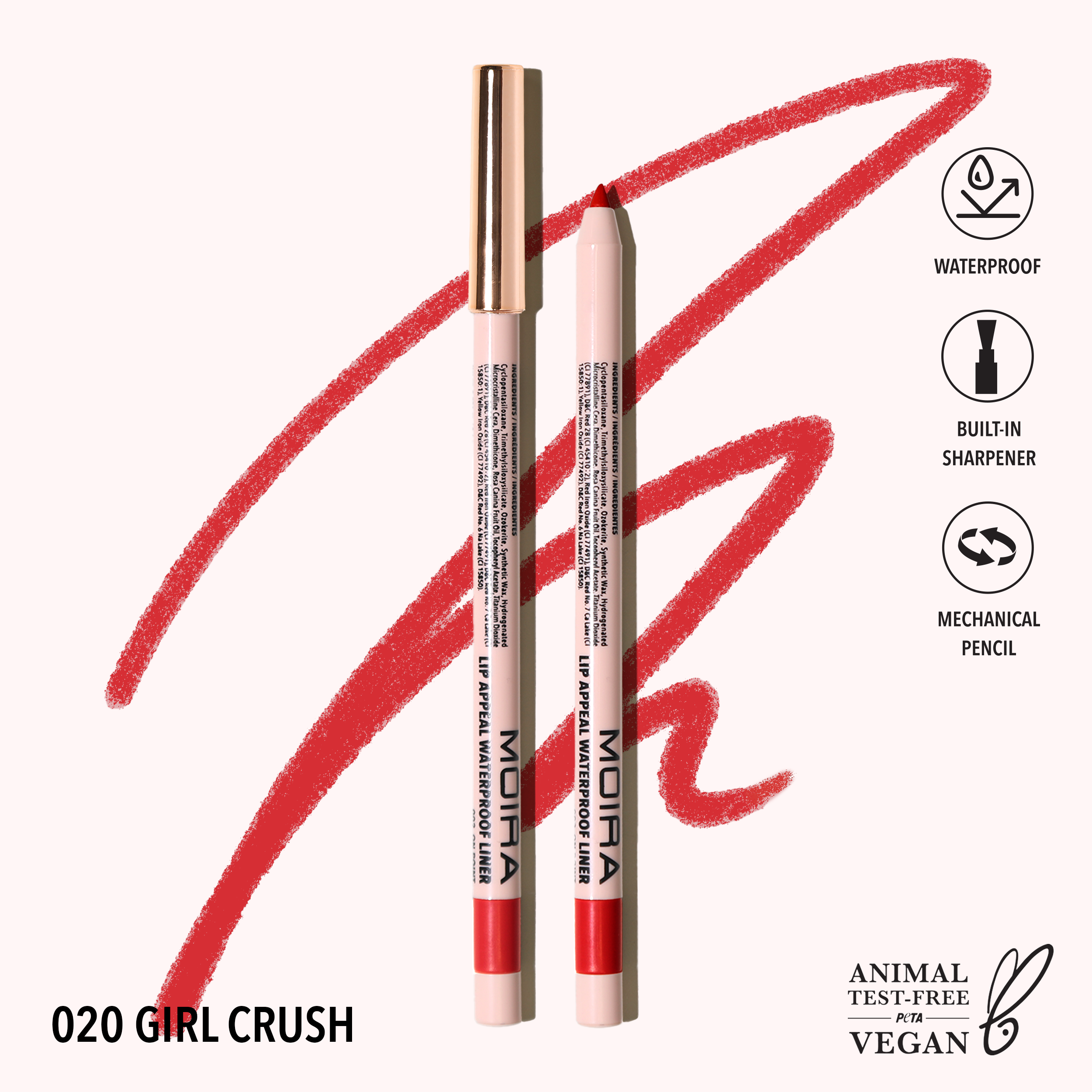 Lip Appeal Waterproof Liner (020, Girl Crush)