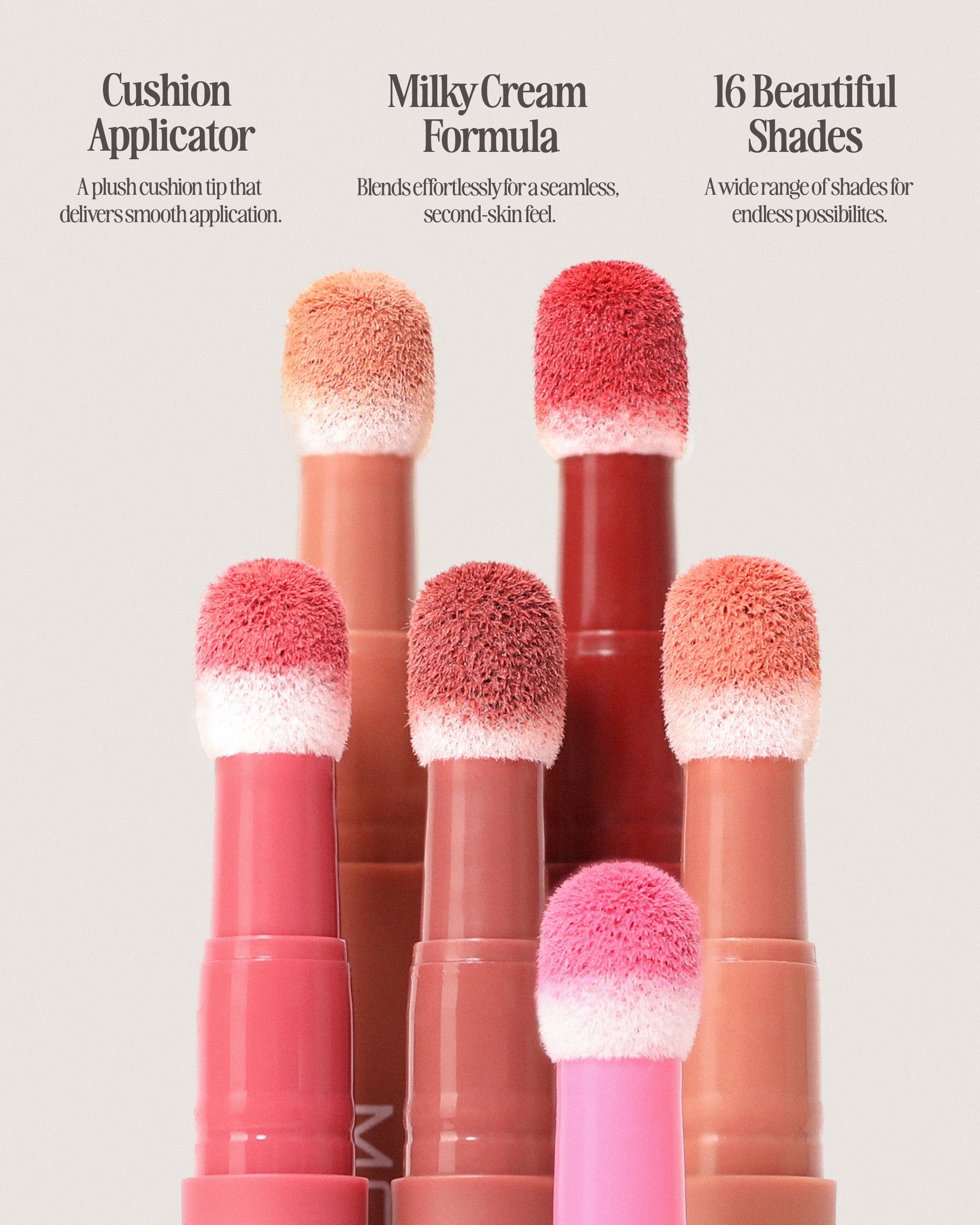 Cushion Kiss Lip Cream (012, Cashmere Nude)