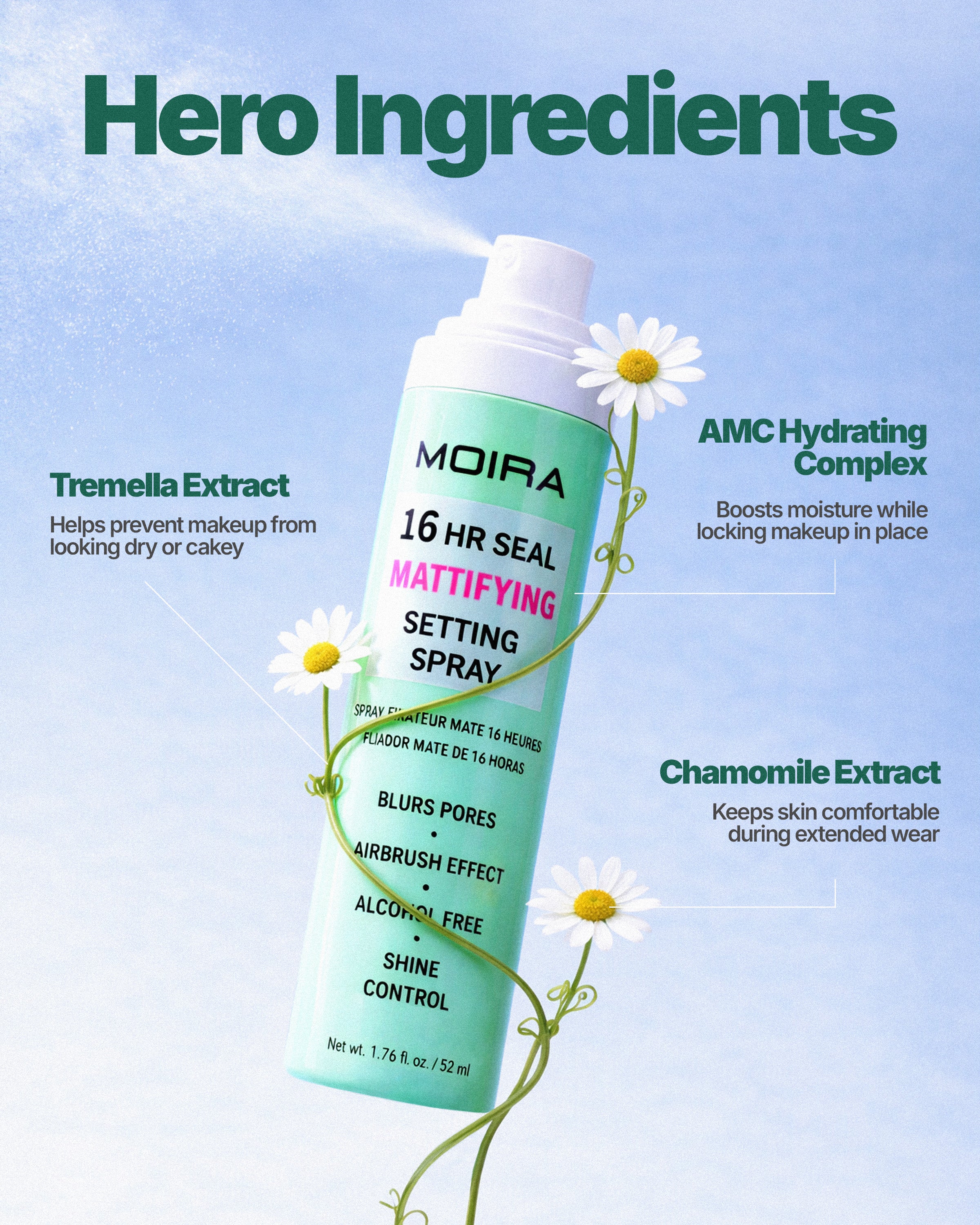 16HR Seal Mattifying Setting Spray