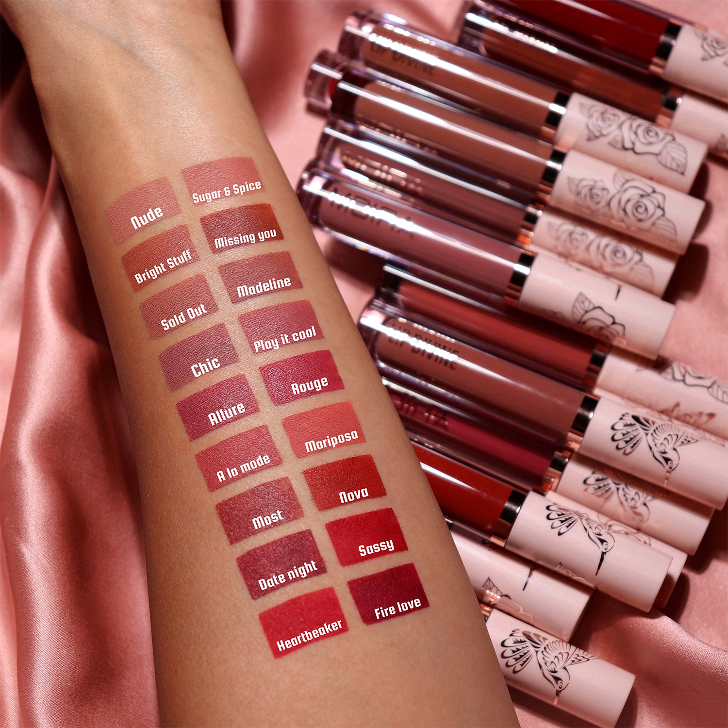 Lip Divine Liquid Lipstick (012, Mariposa)